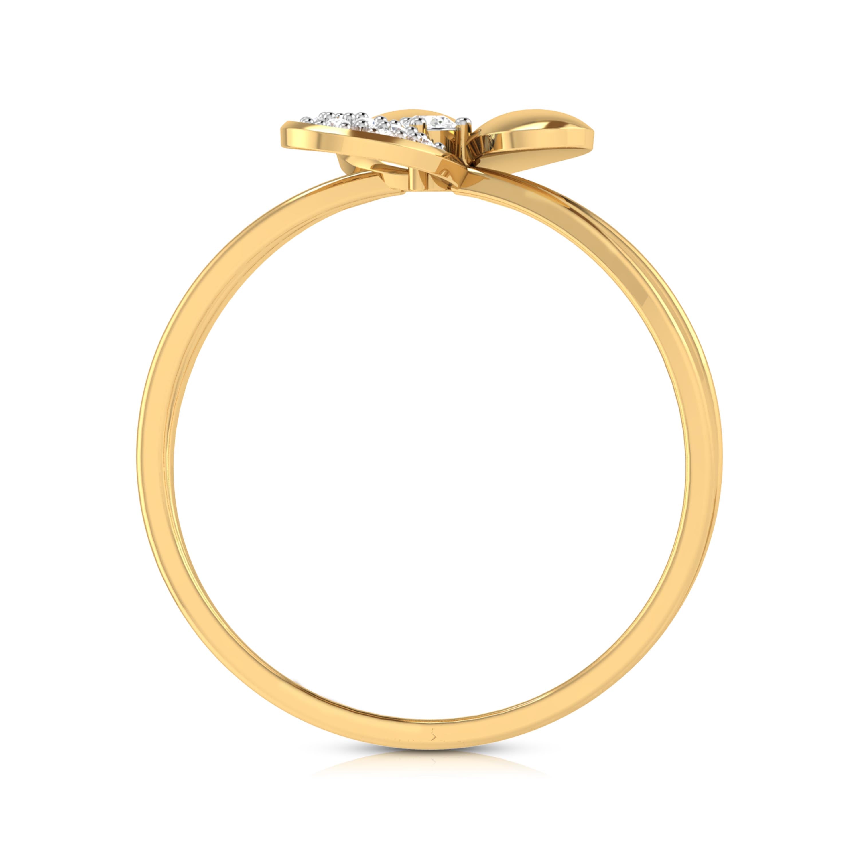 Twilight Petal Diamond Ring