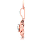 Solitaire Rose Knot Pendant
