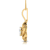 Solitaire Rose Knot Pendant