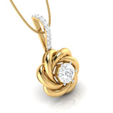 Solitaire Rose Knot Pendant