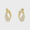 Elegant Twist Diamond Earrings