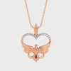 Majestic Eagle Heart Pendant