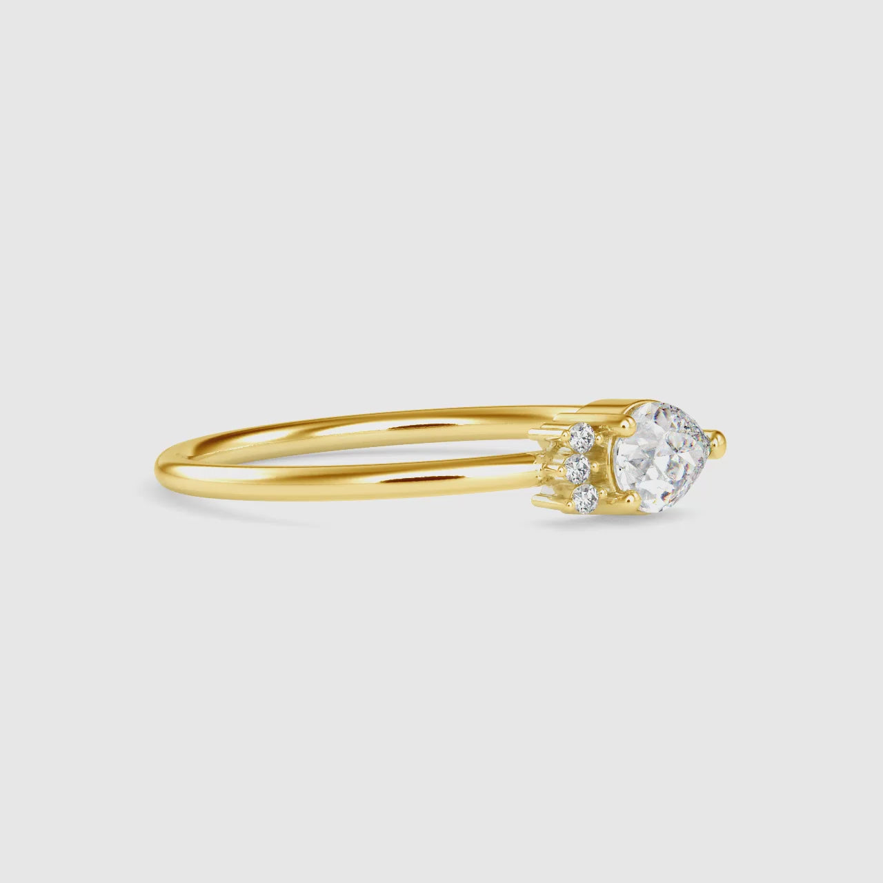 Whispering Teardrop Ring