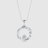 Twisted Halo Diamond Pendant
