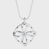 Interwoven Diamond Blossom Pendant