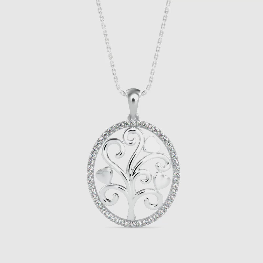 Aurora's Whisper Diamond Pendant