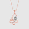 Fluttering Elegance Solitaire Pendant