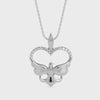 Majestic Eagle Heart Pendant