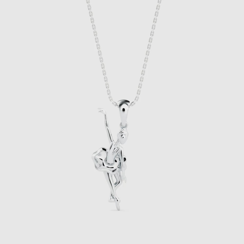 Ballet in Bloom Diamond Pendant