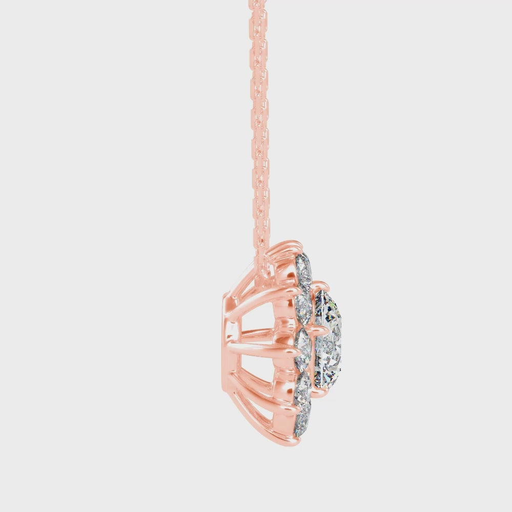Sunrise Solitaire Pendant