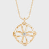 Interwoven Diamond Blossom Pendant