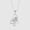 Fluttering Elegance Solitaire Pendant