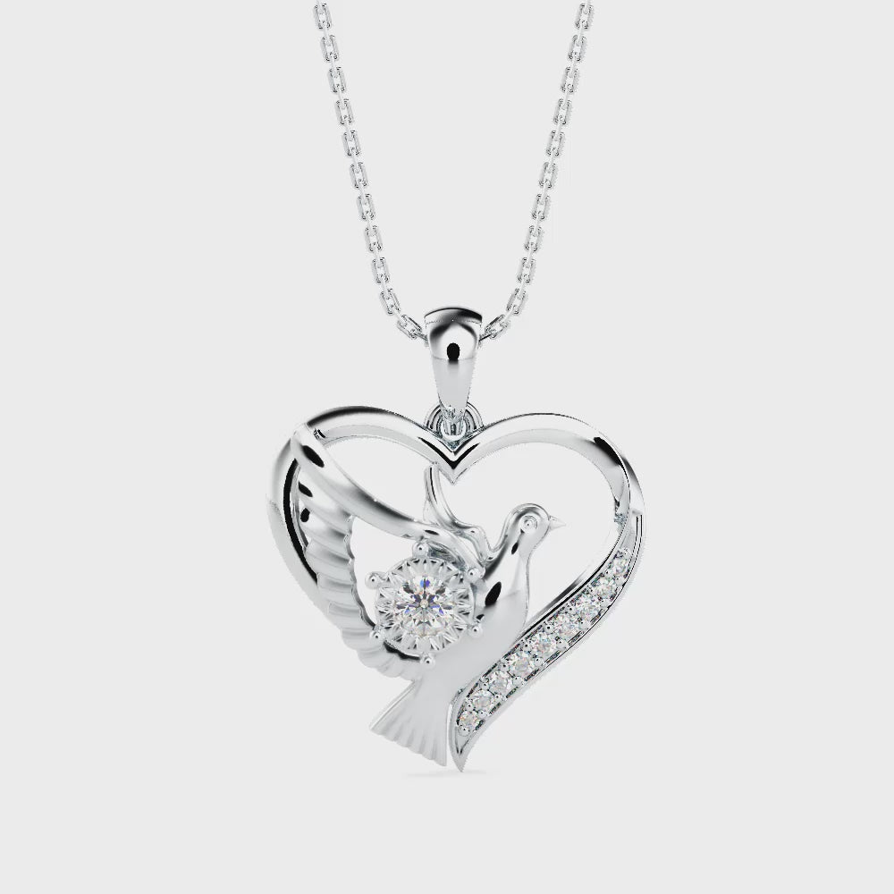 Winged Affection Pendant