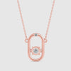 Modern Oval Solitaire Necklace