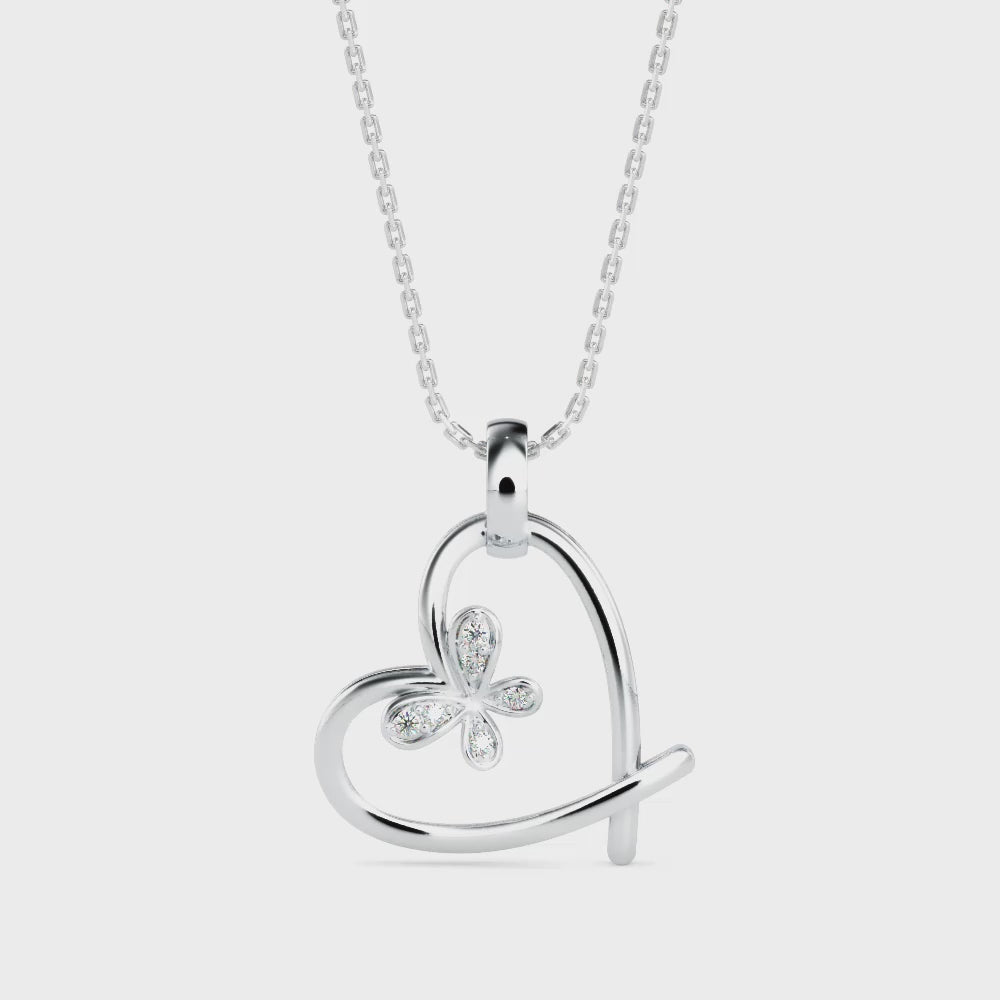 Heartfelt Flutter Pendant
