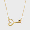 Heartfelt Key Diamond Necklace
